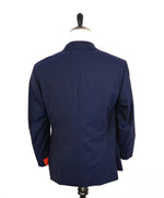 $3,750 ISAIA - Blue Check *CLOSET STAPLE* Coral Pin Suit - 42S