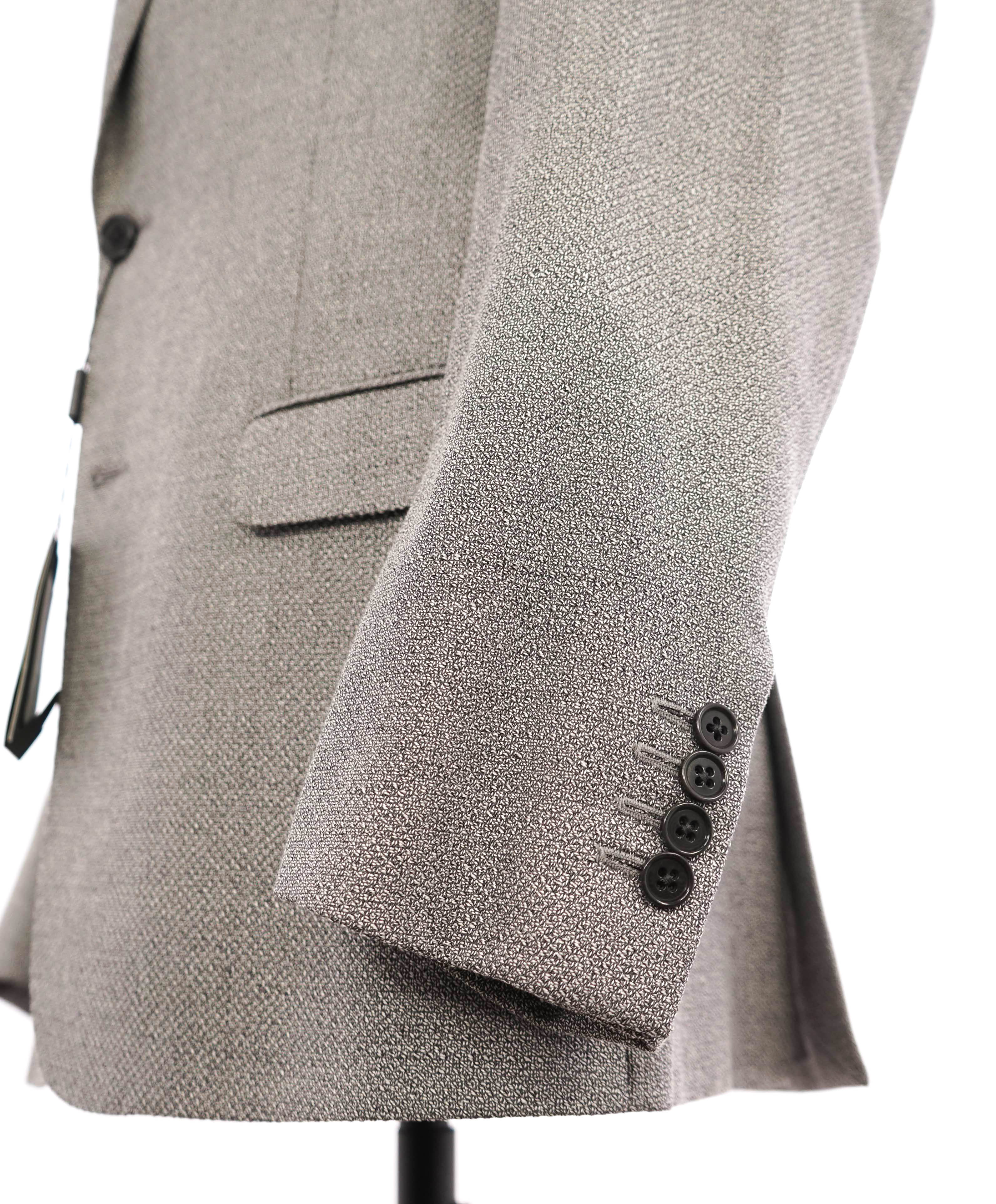 GIORGIO ARMANI - “SOFT” Textured SILK Oxford Weave Gray Blazer - 40R