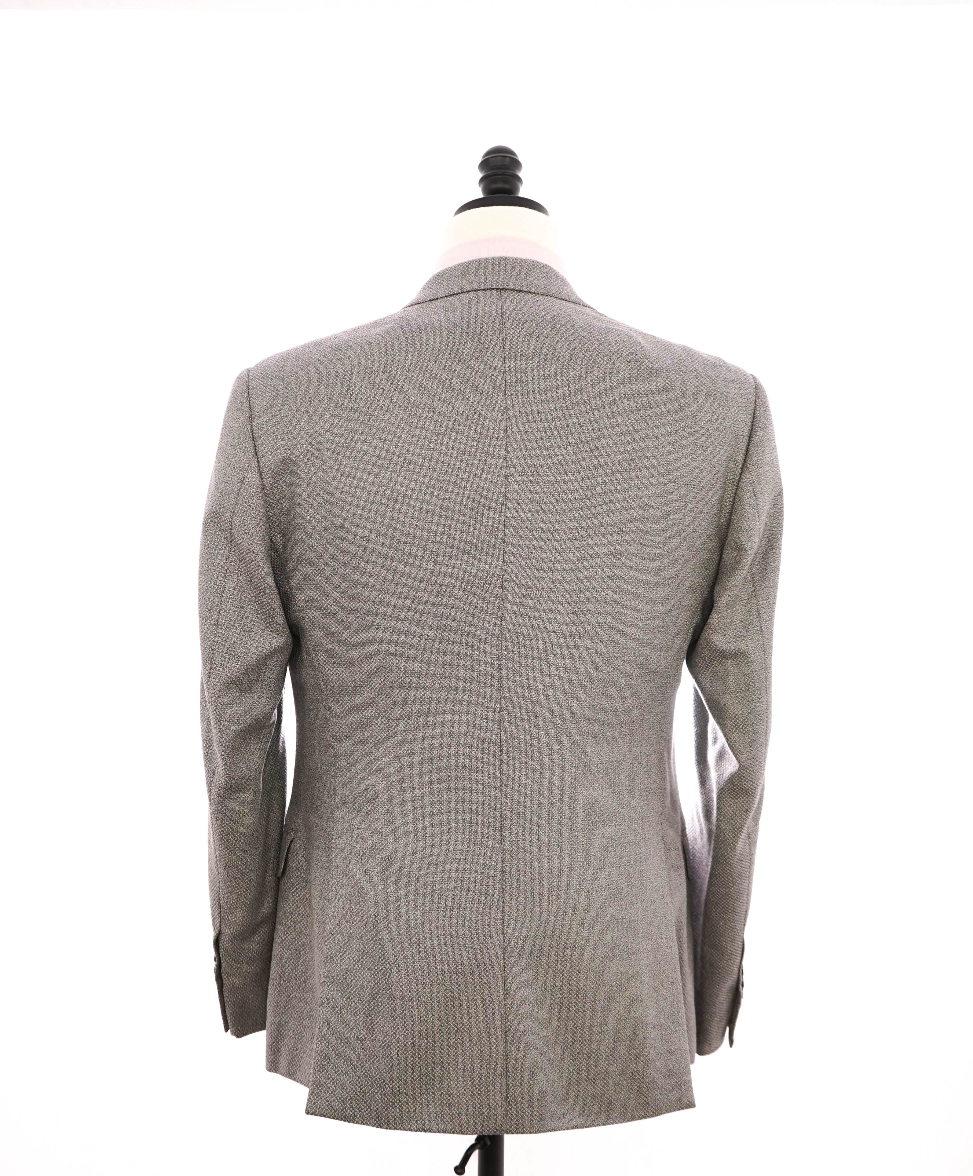 GIORGIO ARMANI - “SOFT” Textured SILK Oxford Weave Gray Blazer - 40R
