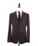 Z ZEGNA - WOOL Burgundy Heather Slim Wool Suit - 44R US (54EU)