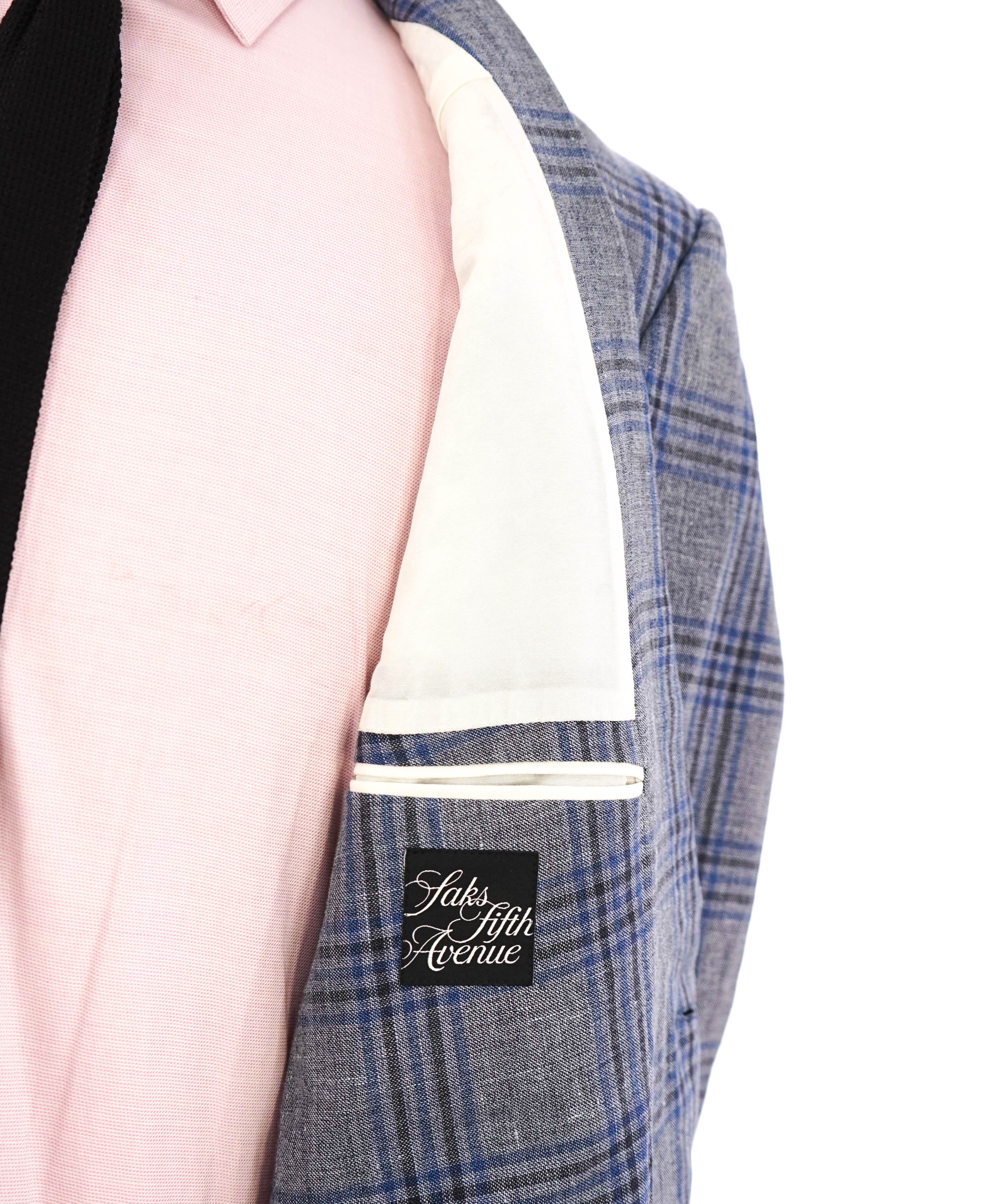 $2,695 ERMENEGILDO ZEGNA - *Crossover* Wool/Silk/Linen Blazer - 44R