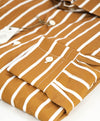 $395 ELEVENTY -*Wide Spread Broad Stripe* Button Dress Shirt - M