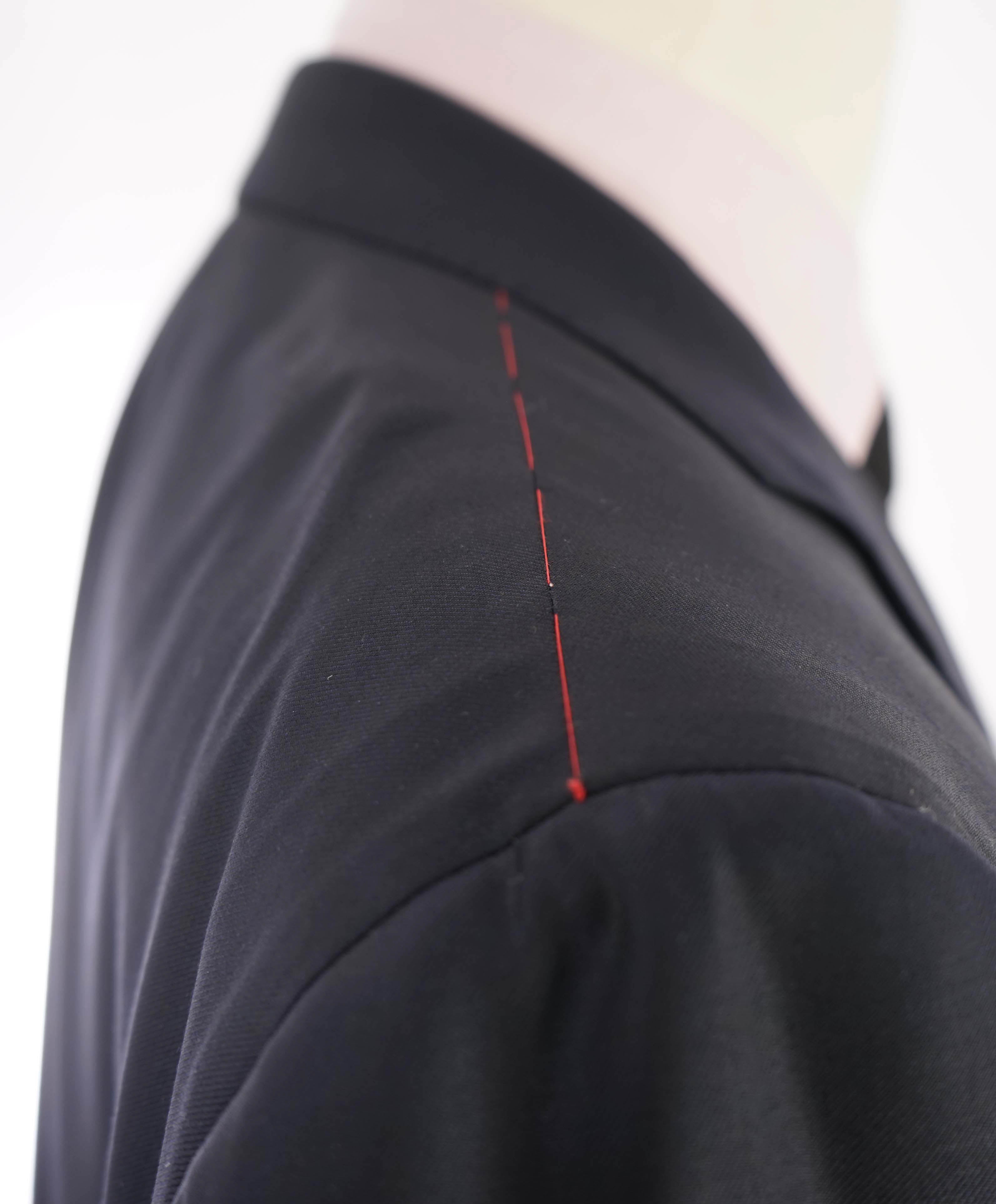 $3,750 ISAIA - Navy Blue "SANITA" *CLOSET STAPLE* Coral Pin Suit - 48R