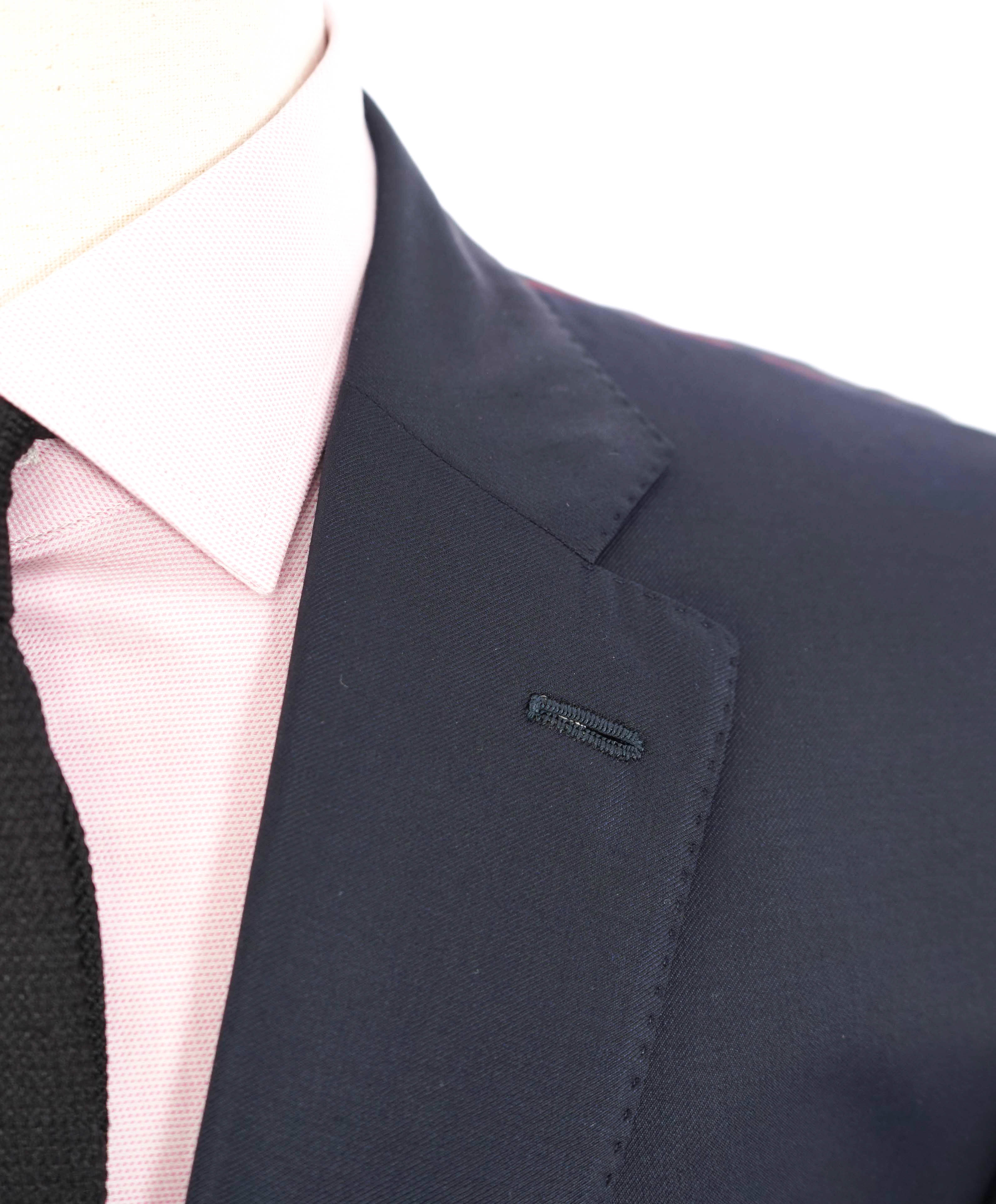 $3,750 ISAIA - Navy Blue "SANITA" *CLOSET STAPLE* Coral Pin Suit - 48R