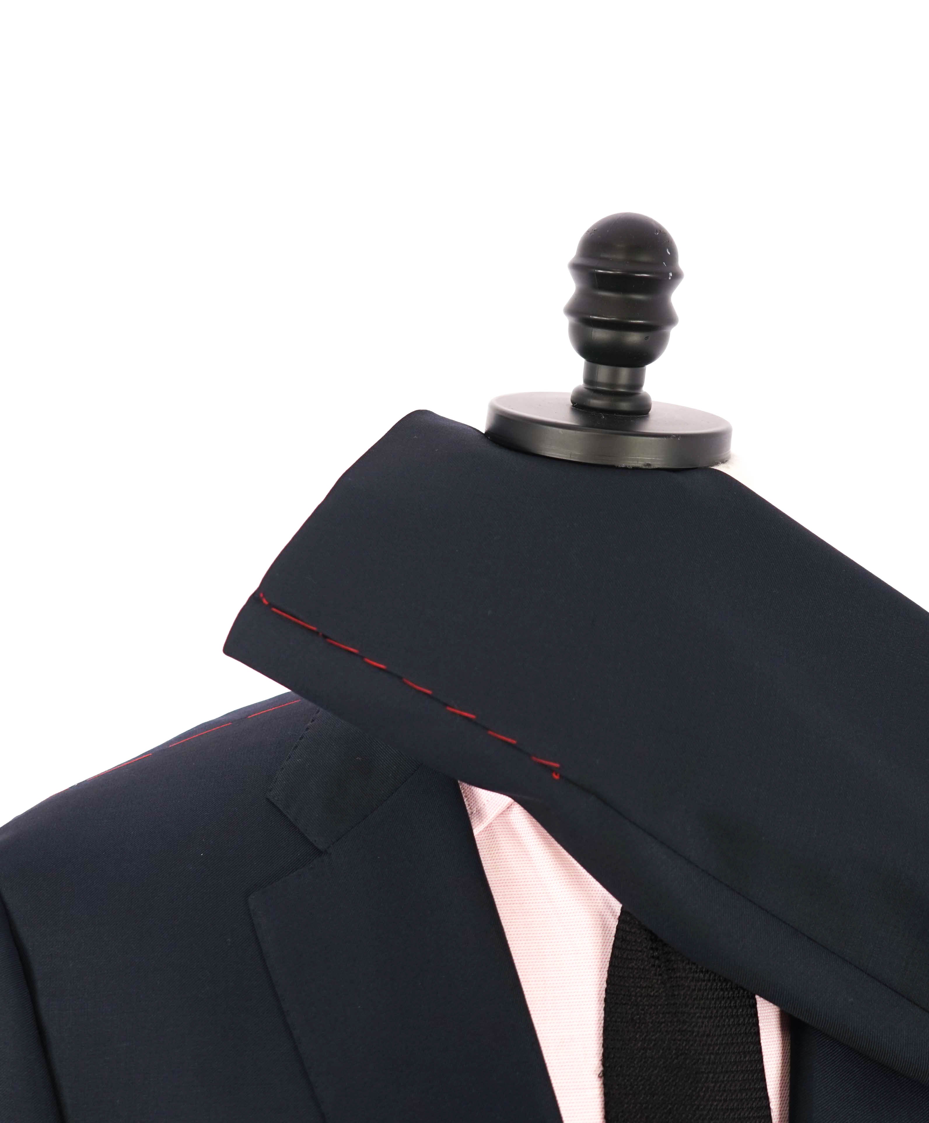 $3,750 ISAIA - Navy Blue "SANITA" *CLOSET STAPLE* Coral Pin Suit - 48R