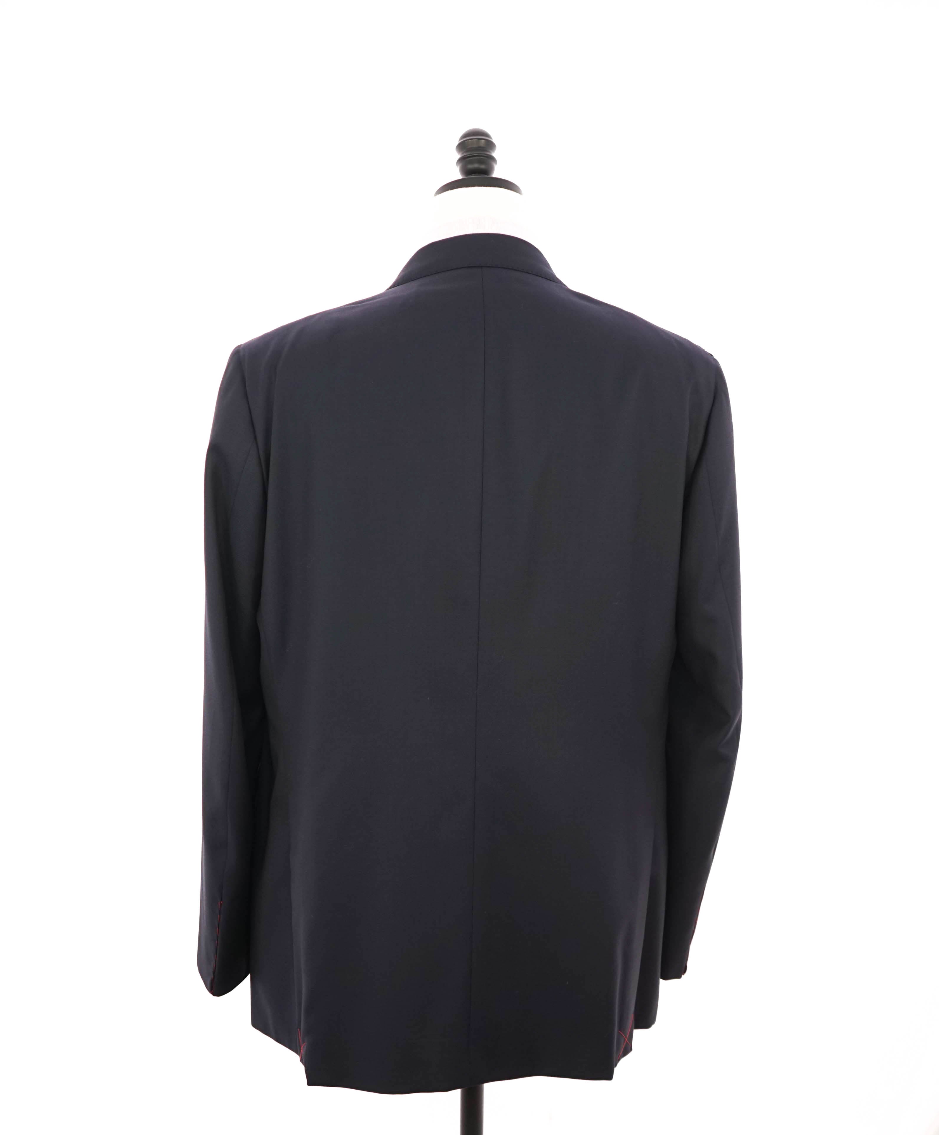 $3,750 ISAIA - Navy Blue "SANITA" *CLOSET STAPLE* Coral Pin Suit - 48R