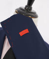 $3,295 ISAIA - "CORTINA" Navy Patch Pocket Textured Blazer - 42R