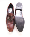 $750 SALVATORE FERRAGAMO - "GIANT" Brown Leather Loafer- 9EE