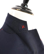 $3,750 ISAIA - Navy Blue "AQUASPIDER" *CLOSET STAPLE* Coral Pin Suit - 44S