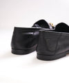 $920 GUCCI - "BRIXTON" Black/Gold ICONIC Horsebit Leather Loafers - 10US (9.5G)