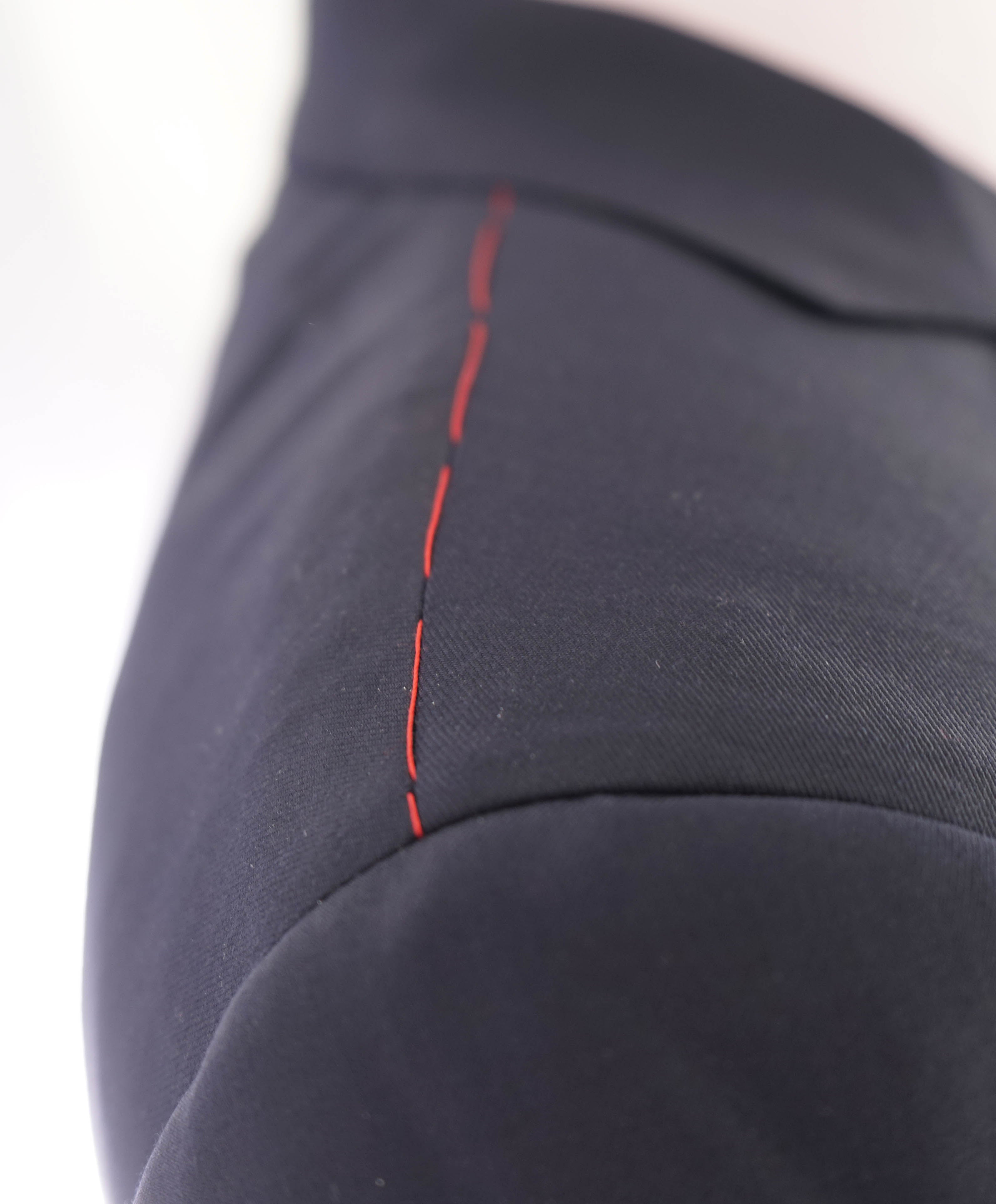 $3,750 ISAIA - Navy "SANITA 160's" *CLOSET STAPLE* Coral Pin Suit - 44R