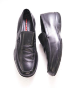 $795 PRADA - *LINEA ROSSA* Black Slip On Logo Vamp Loafer - 8.5 US (7.5 Prada)
