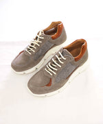 $695 ELEVENTY - Flannel Wool / Suede Leather Runner Sneakers - 7 US (40EU)