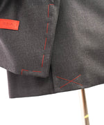$3,750 ISAIA - Gray "AQUASPIDER" *CLOSET STAPLE* Coral Pin Suit - 40S 34W