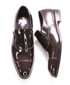 $950 PRADA - Brown Patent Leather Cap-Toe Loafers - 7.5 US (6.5 Prada)