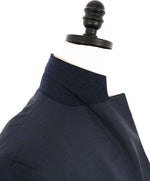$2,995 ISAIA - Steel Blue Wool 2-Button Notch Lapel Blazer - 44R