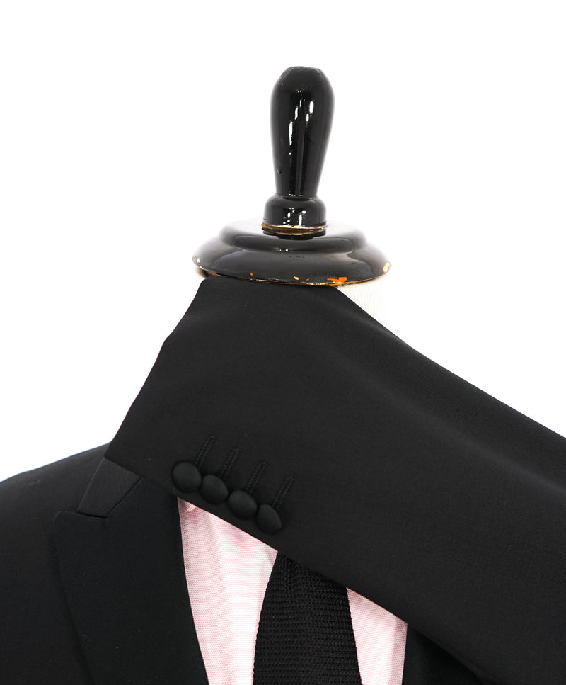$1,995 EMPORIO ARMANI - “M LINE” 1-Btn Peak Lapel Tuxedo Suit - 40S