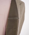 GIORGIO ARMANI - “Taylor” Wool/Silk/Linen Camel Royal Weave Blazer - 48R