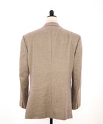 GIORGIO ARMANI - “Taylor” Wool/Silk/Linen Camel Royal Weave Blazer - 48R