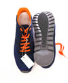 $495 ELEVENTY - 11ty Orange Mixed Media Unique Sneaker - 12 US (45EU)