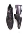 $850 PRADA - Black Leather LOGO Leather Penny Loafers - 12.5 US (11.5)