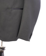 $1,295 Z ZEGNA - Black Peak Lapel 1-Button Dinner Jacket Blazer - 42R 33W +Pants