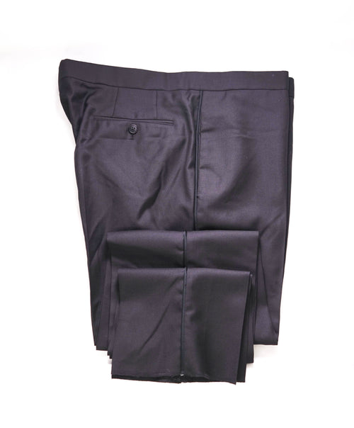 EMPORIO ARMANI - Black *Closet Staple* Flat Front Tuxedo Dinner Pants - 38W (54 EU)