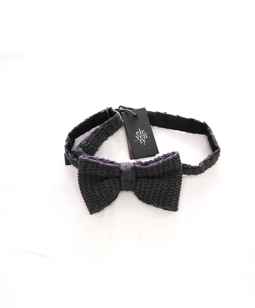 $295 ELEVENTY - Gray Knit Bow Tie - One Size