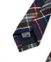 $240 DRAKE'S - Pure CAHSHMERE Madras Check Tie 3.25" - Tie