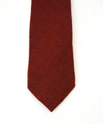 $240 DRAKE'S - Wool/Silk Rust Orange Herringbone Tie 3.25" - Tie