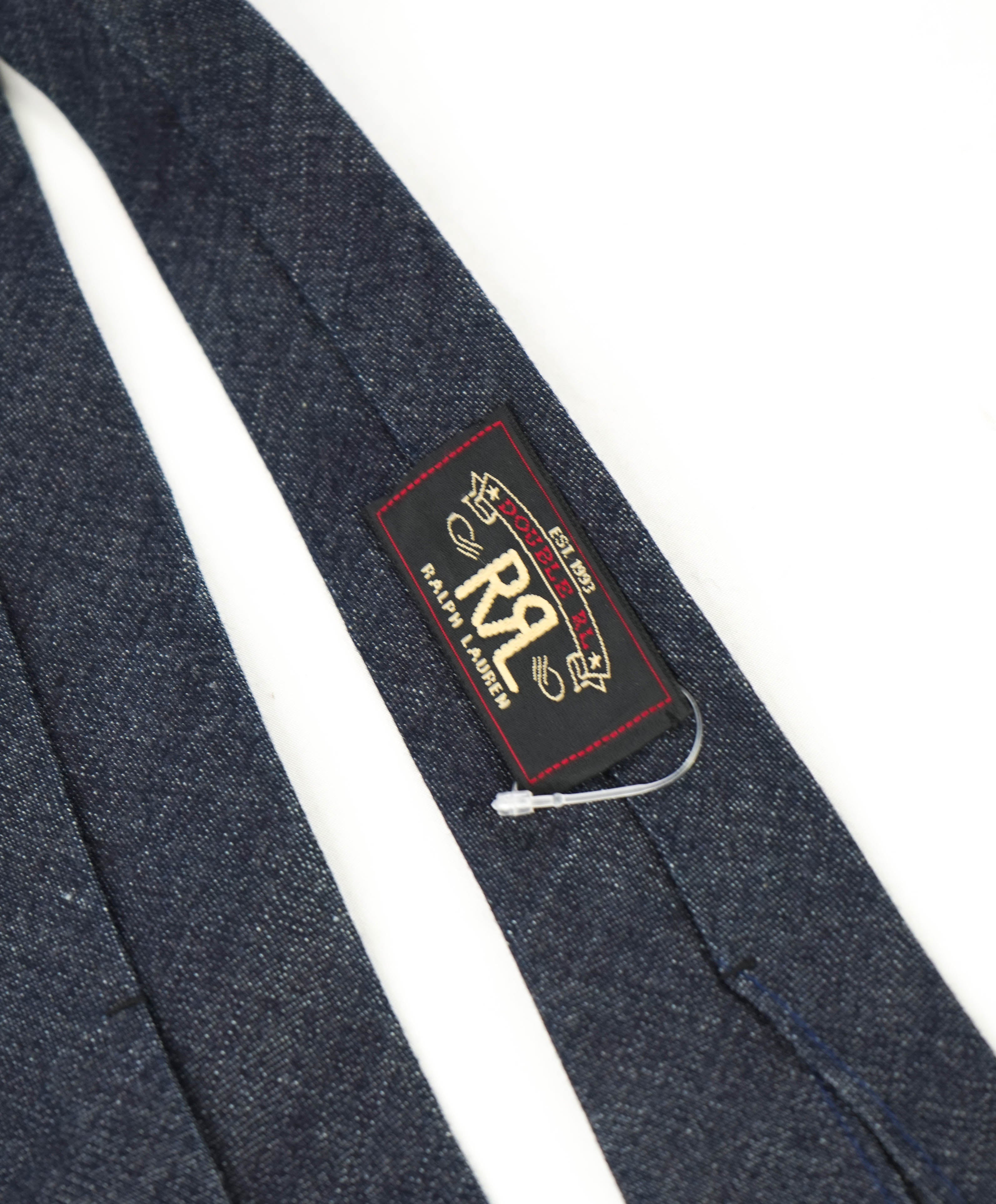 RRL ダブルアールエル　ネクタイ　デニムタイ　刺繍　Denim Tie RRL Stitched Denim Neck-Tie ダブルアールエル デニム タイ