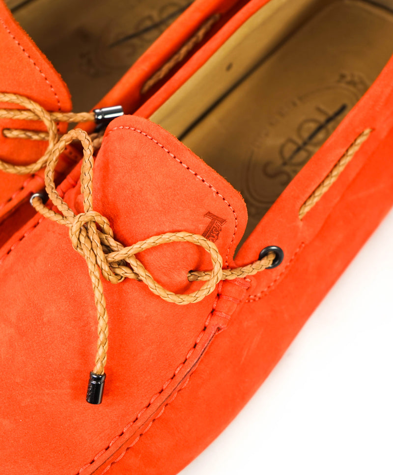 TOD’S - LACCETTO Orange Tods Logo Driving Loafers- 9US (8)