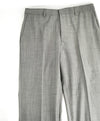 HUGO BOSS - Textured Gray Flat Front Dress Pants- 32W