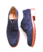 MAGNANNI - MADE IN SPAIN Navy/Red Suede Leather Oxfords - 8.5