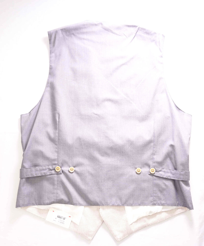 $475 ELEVENTY - *COTTON / LINEN* Textured Weave Waistcoat Vest - 40R