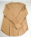 $395 ELEVENTY - Brown/White *Wide Spread Contrast Collar* Button Dress Shirt - M