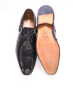$995 PAUL STUART - *Galante* Crisscross Double Monk Strap Leather Shoes - 8 US (7 IT)