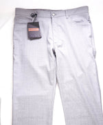 ZEGNA (ERMENEGILDO) - Gray WOOL 5-Pocket Jeans Logo Detailing Reg Fit - 36W