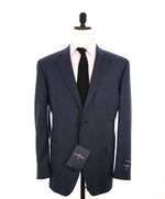 $1,295 ERMENEGILDO ZEGNA - By SAKS FIFTH AVENUE "Modern" Blue Birdseye Suit - 46R
