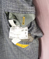 $1,895 CANALI - "KEI"Gray Abstract Check Summer Wool Blazer - 44L