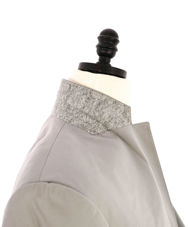 $1,995 ARMANI COLLEZIONI - “G Line” COTTON Stone Gray Summer Suit - 44S 35W