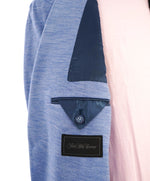 $995 LORO PIANA - For Saks Fifth Ave “CAPOLAVORO” Baby Blue Knit Blazer- 42R