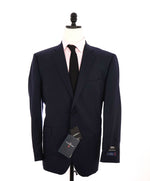 $1,295 ERMENEGILDO ZEGNA - By SAKS FIFTH AVENUE "Classic" Navy SILK Suit - 44S