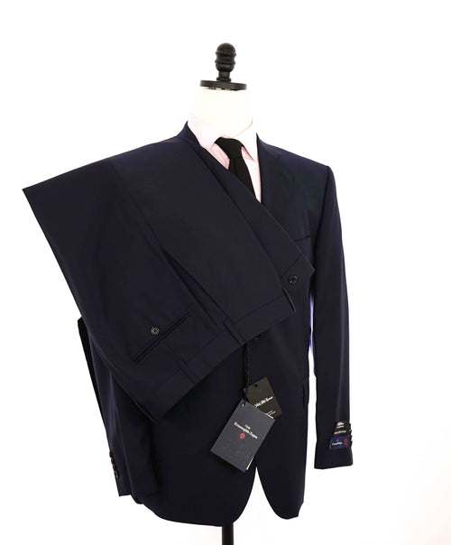 $1,295 ERMENEGILDO ZEGNA - By SAKS FIFTH AVENUE "Classic" Navy SILK Suit - 44S
