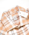$495 ELEVENTY - *SNAP FRONT* Brown/White Check Dress Shirt - 3XL 17.5