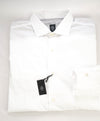 $395 ELEVENTY - *Spread Collar* Slim-Cotton Poplin White Dress Shirt - XL