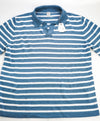 $575 ELEVENTY - Linen/Cotton Blue Sweater Polo Short Sleeve T - XL