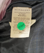 $2,595 BURBERRY LONDON - Made In Italy Wool 3-Piece Gray/Blue Check Suit - 38R