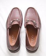 GUCCI - Horse-bit Loafers Brown Leather Iconic Style - 10.5 D US (10 G)