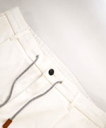 $695 ELEVENTY - JOGGER Ivory Cotton Suede Dress Pants- 33W